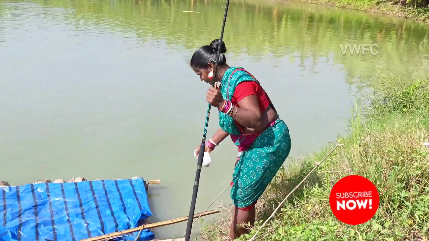 The most Amazing Hook fishing by village Women  সব
