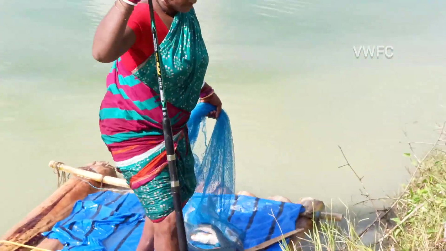 The most Amazing Hook fishing by village Women  সব