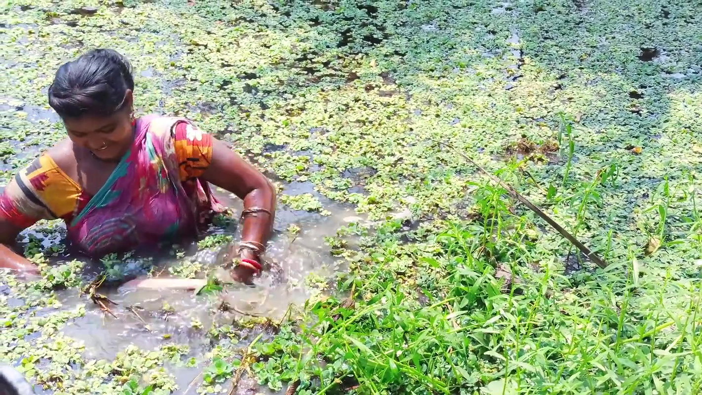 Traditional Hand Fishing by Village Women
