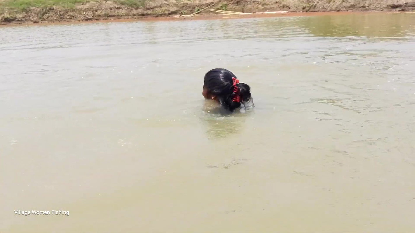 Village Lady Amazing Net fishing    Net Casting vi