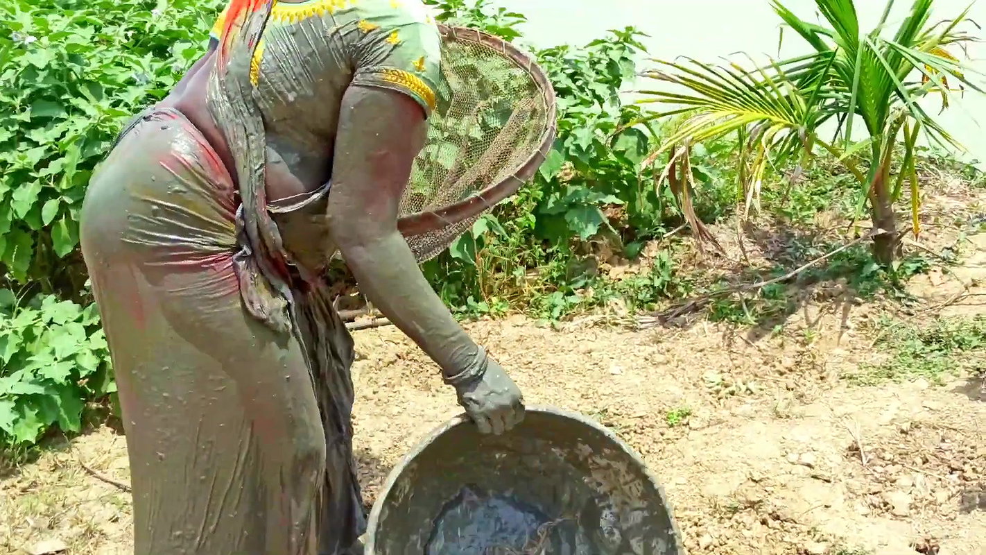 Village Women Fishing Video