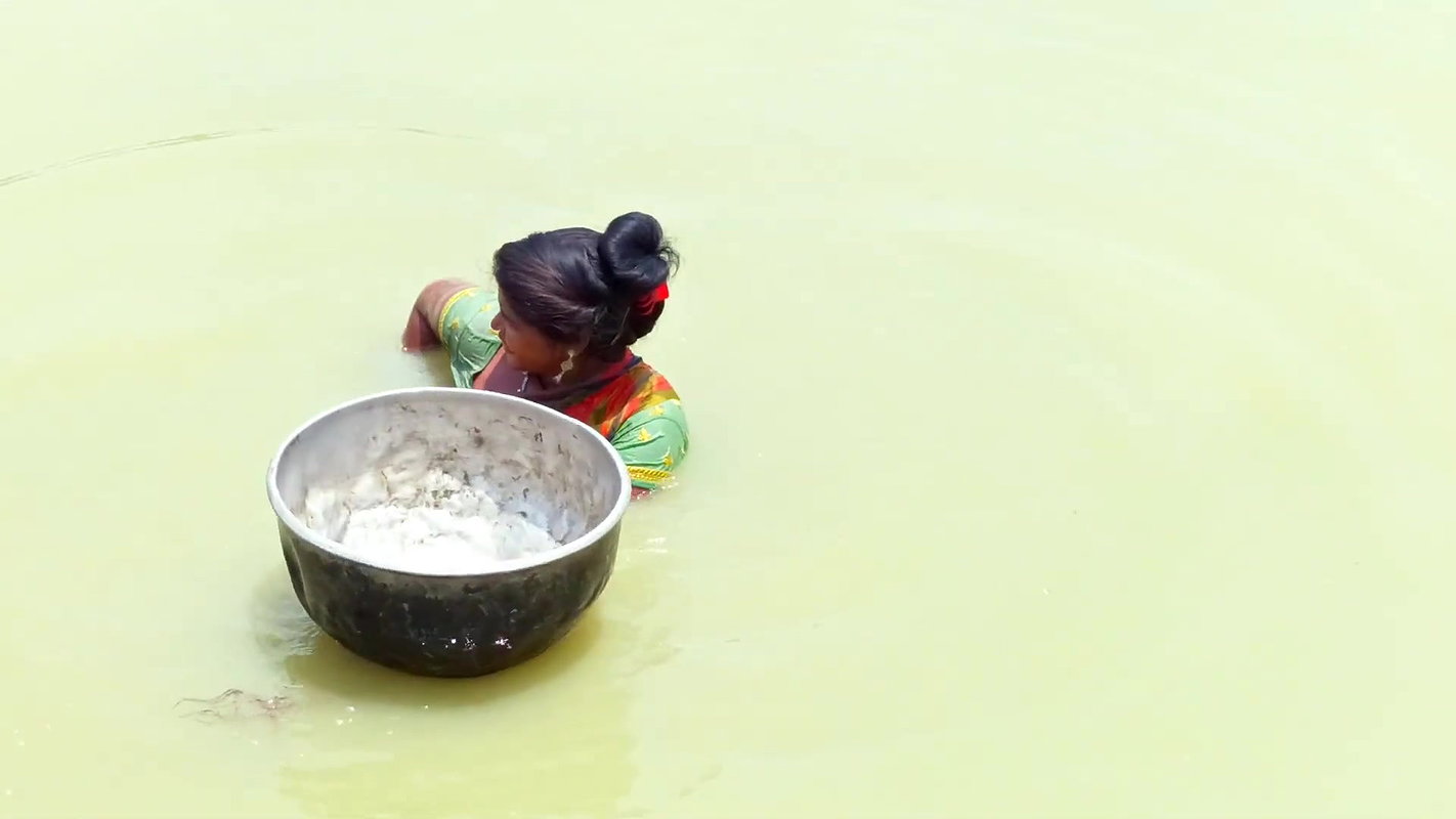 Village Women Fishing Video