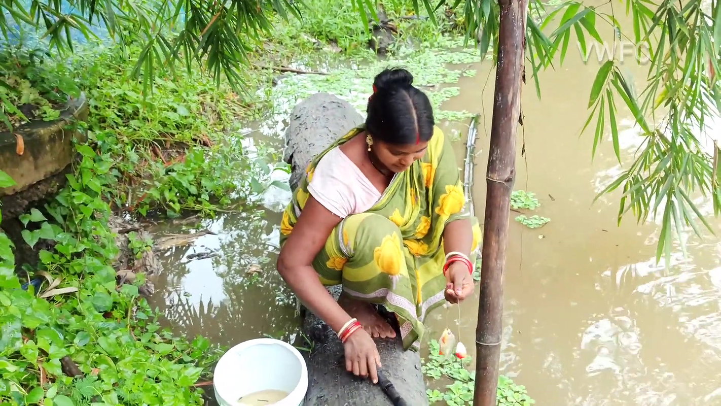Village Women New Net fishing video 1