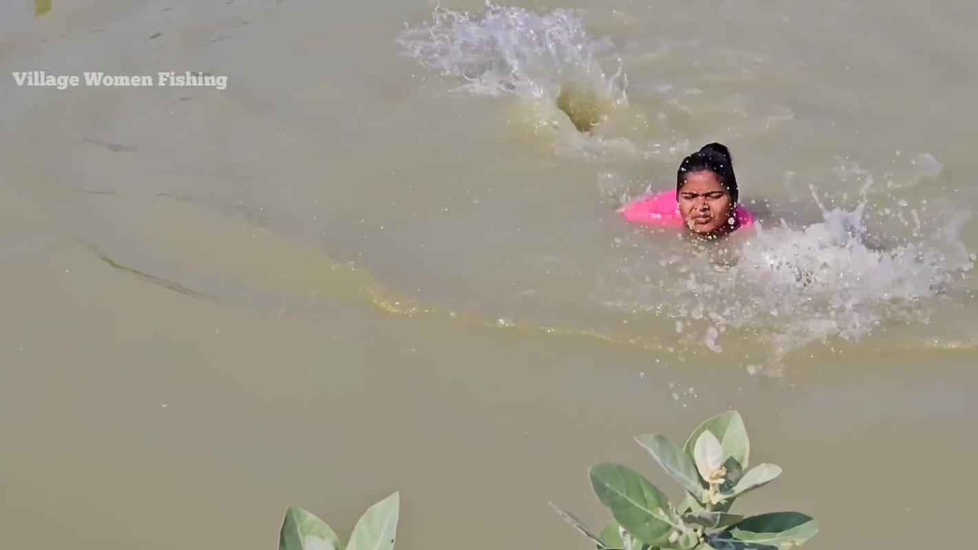 Village Women New Net fishing video 8
