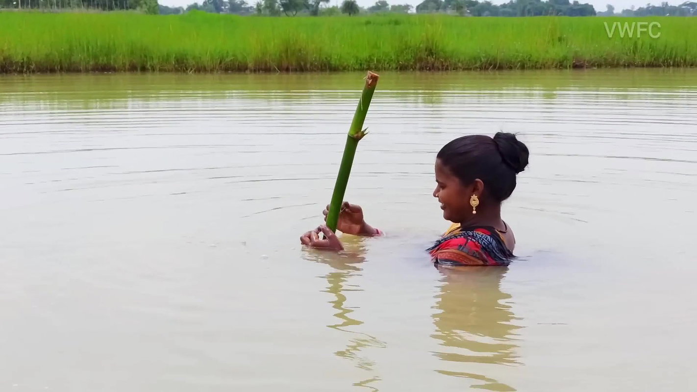 Village Women New Net fishing video 14