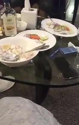 Desi cute call girl with clients in a hotel showing boobs