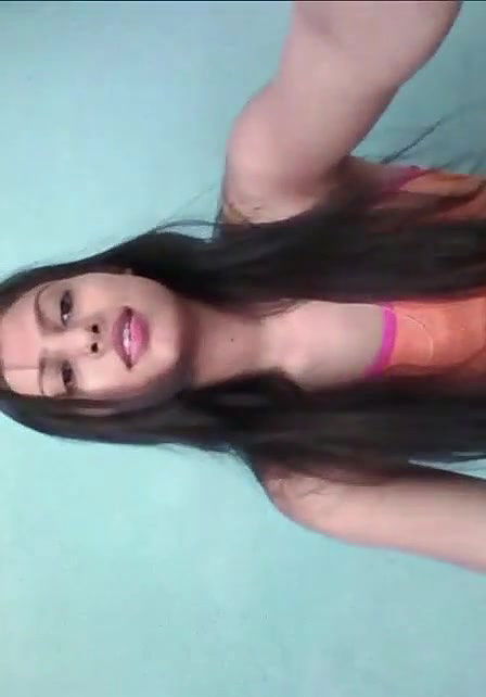 Cute girl making video or masturate