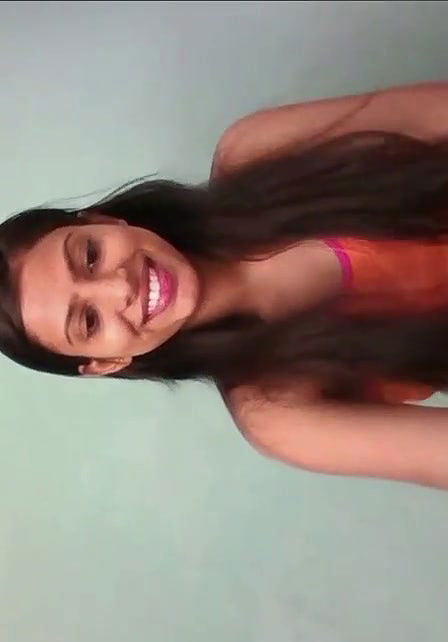 Cute girl making video or masturate