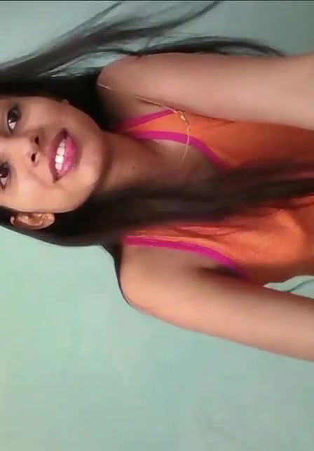 Cute girl making video or masturate