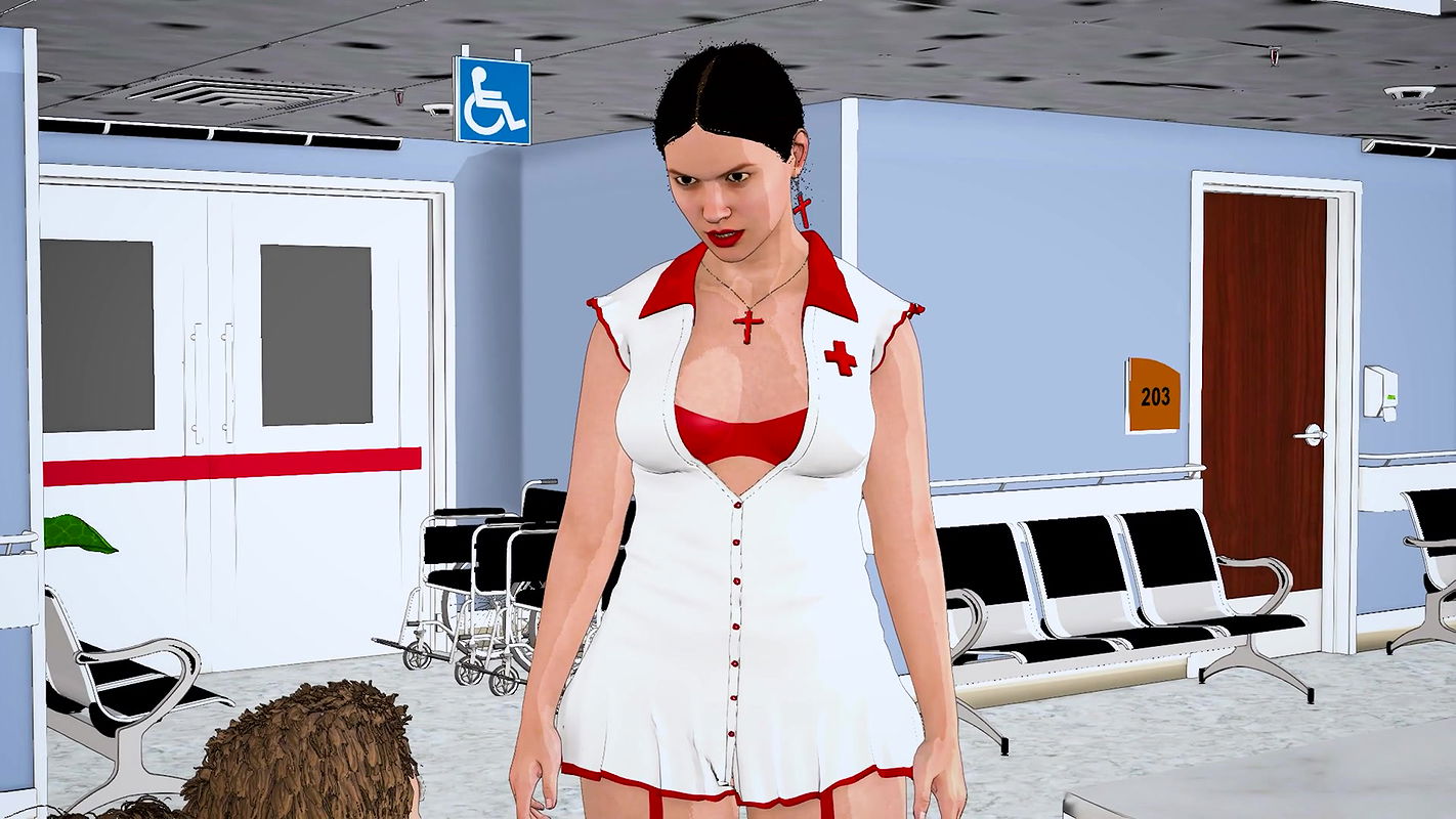 lucy came to me to treat my dick and got fucked in english