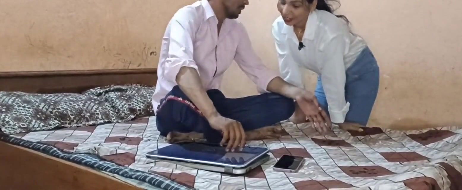 The Room Owner Came to Collect the Rent and When She Did Not Get the Rent She Started Having Sex