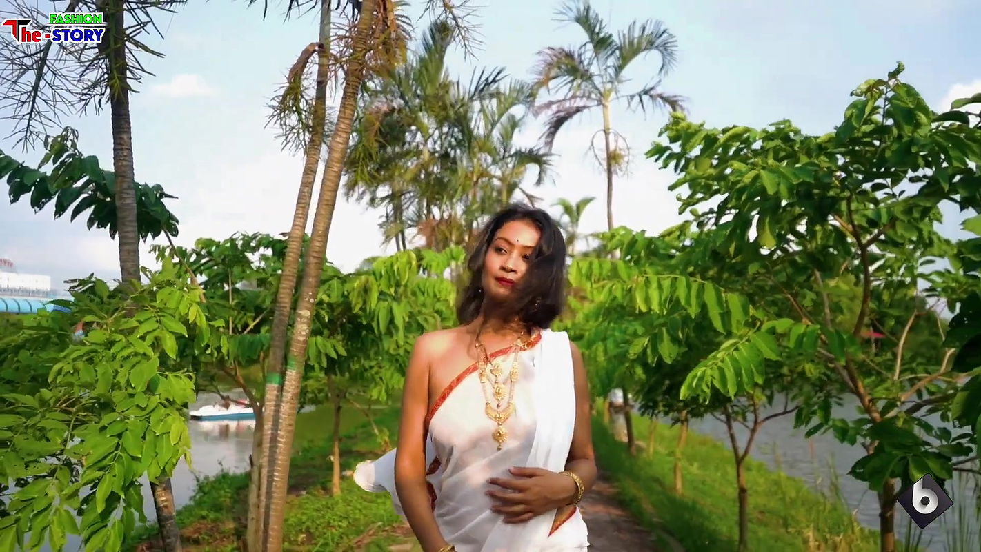 Transparent Saree With Jewellery-2Saree Lover