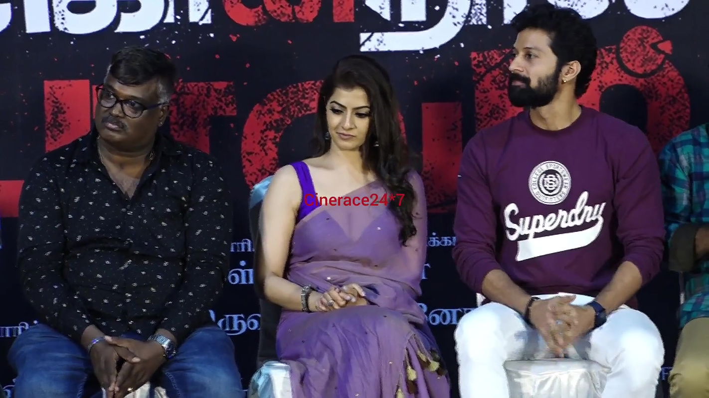 Varalakshmi Sizzling Big Boobs Cleavage Exposure in Transparent Saree