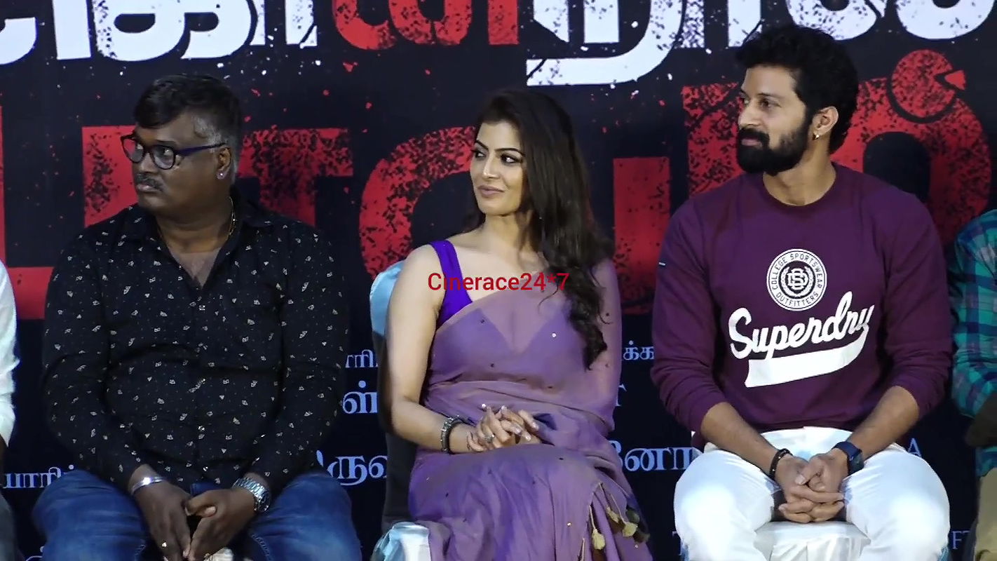 Varalakshmi Sizzling Big Boobs Cleavage Exposure in Transparent Saree