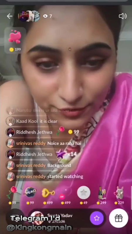 Famous Webseries Actress Sweta Yadav Saree Strip Pussy Spread on Live