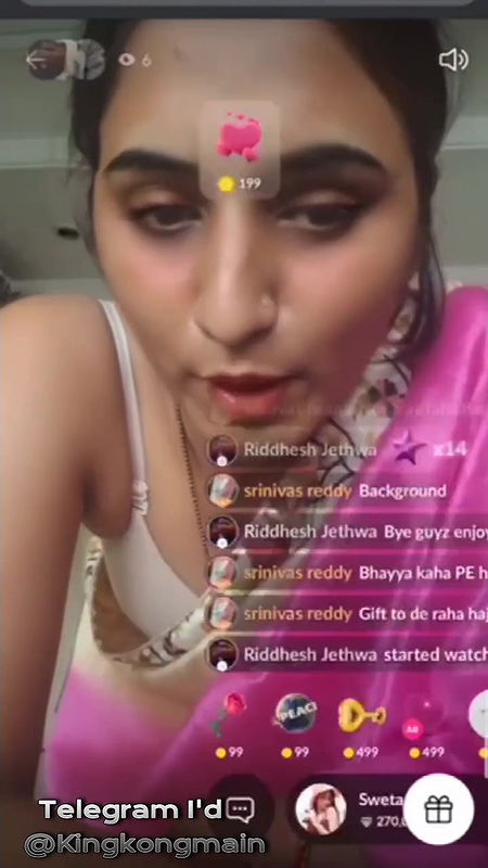 Famous Webseries Actress Sweta Yadav Saree Strip Pussy Spread on Live