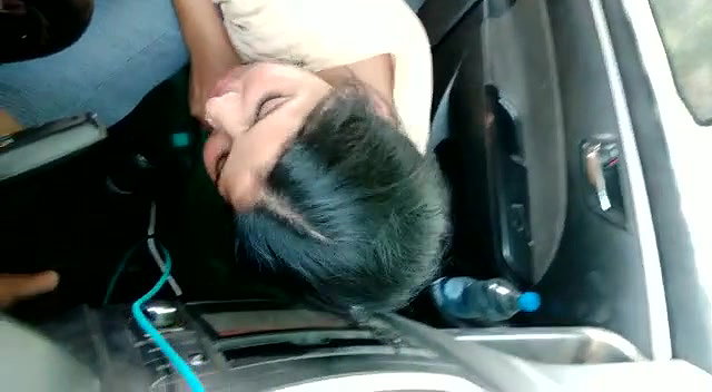 Wearing clothes after fucking in car