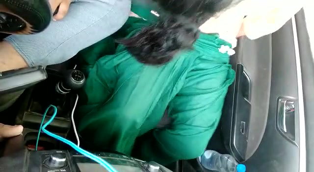 Wearing clothes after fucking in car