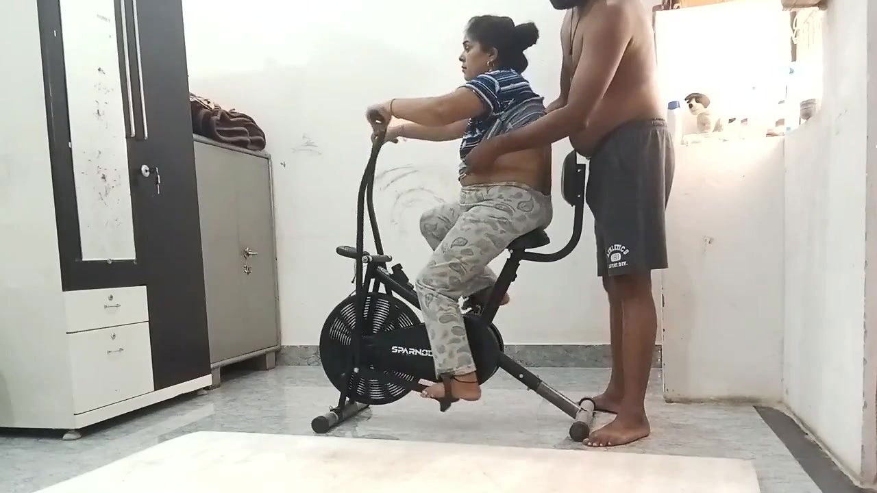 Desi Chudank Bhabi Sex with Cycling Exsasis Machine and Fucking with Hubby Very Hard