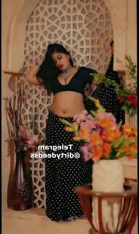 Anjali Gaud Black Saree ~ Exclusive App Content