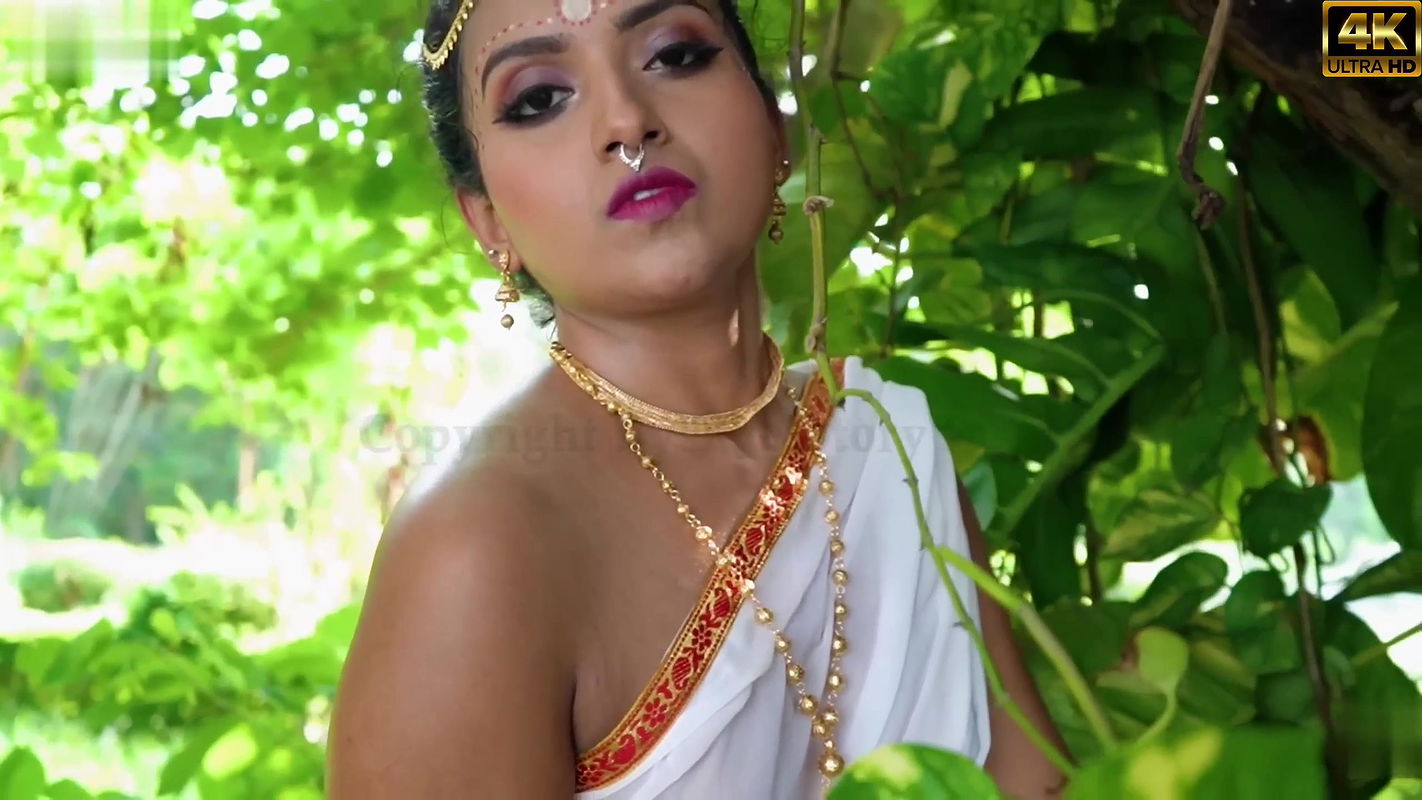 Elora Showing Hint of Nipples & Thighs through Transparent White Saree Shoot