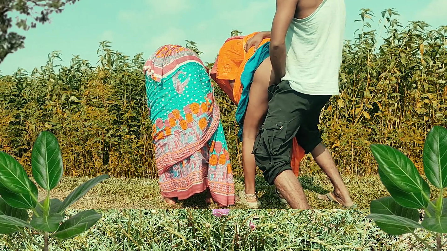 My husband’s friend fucked me and my stepsister in the jungle by making us doggy