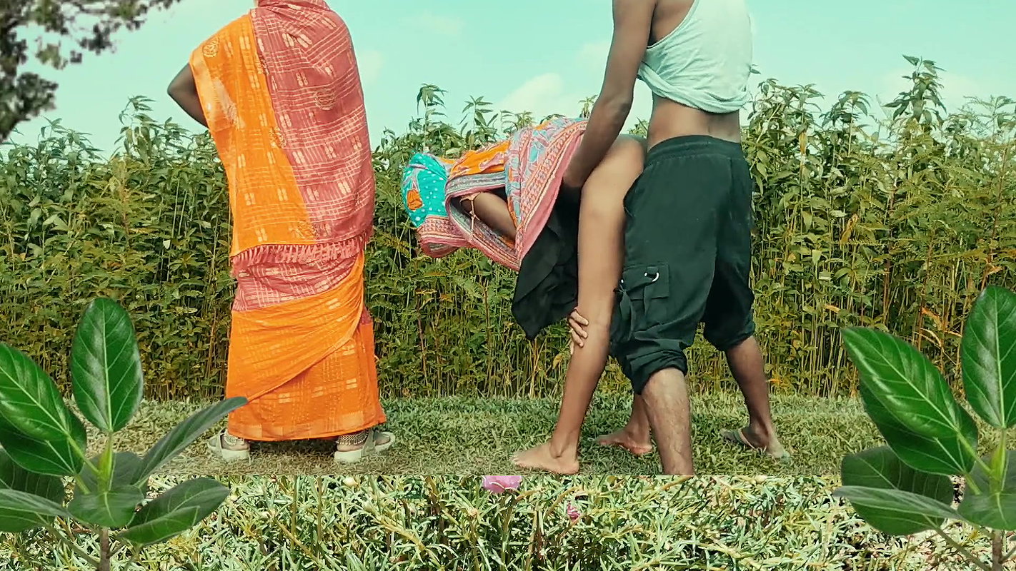 My husband’s friend fucked me and my stepsister in the jungle by making us doggy