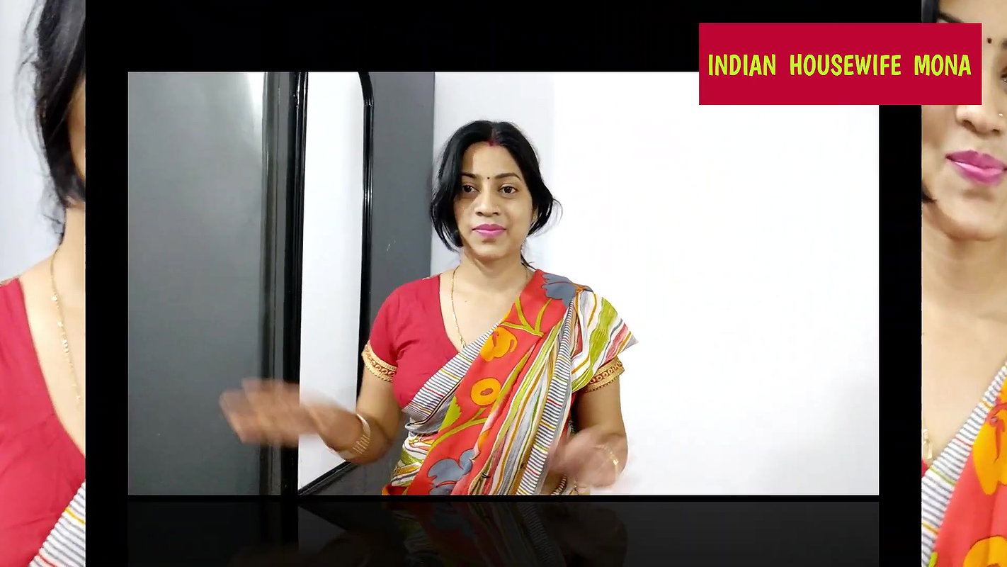 Indian housewife mona saree draping (4)