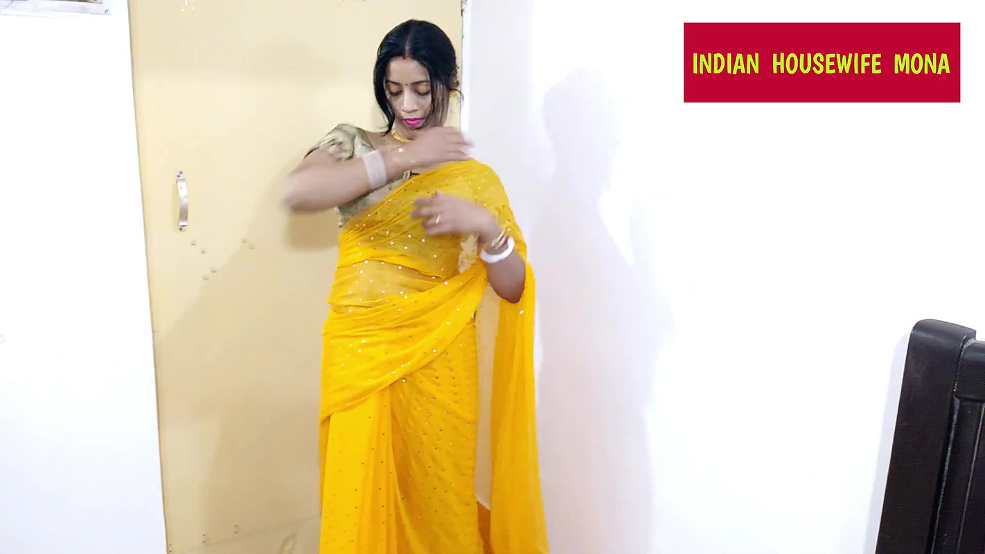 Indian housewife mona saree draping (3)