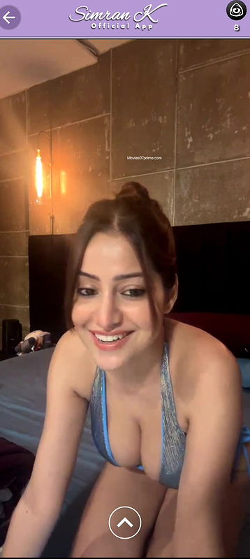 Simran Kaur Teasing in Tiny Bikini on App Live