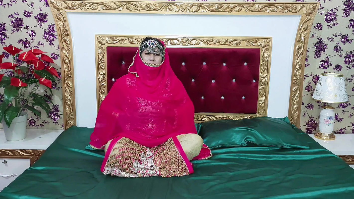 Beautiful Indian Sexy Bride Sex with Dildo in Wedding Dress