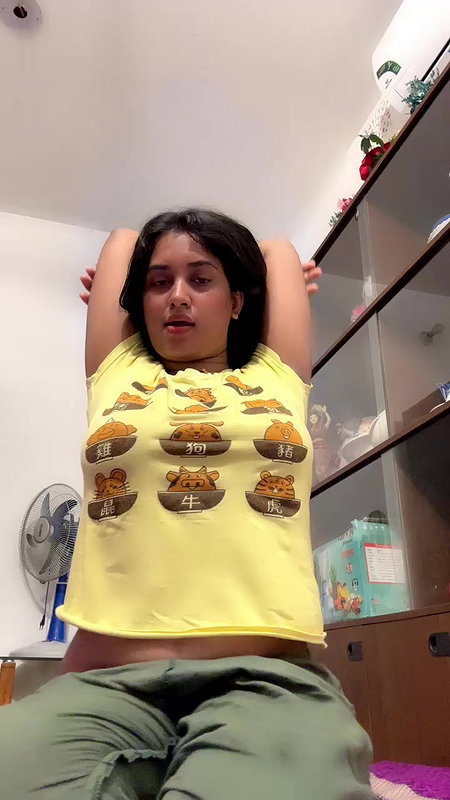 Cute girl in tango show quick