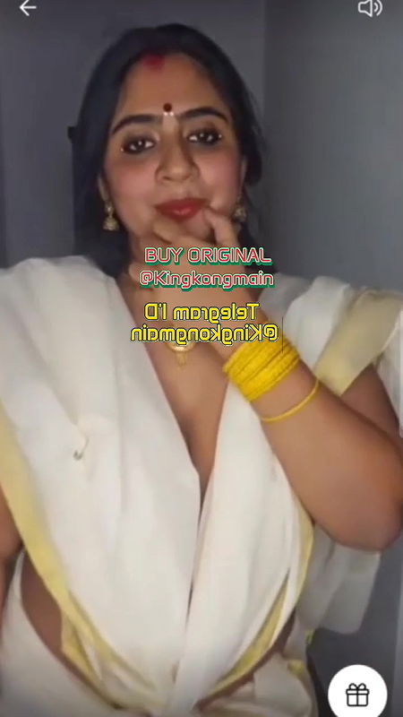 Nila Nambiar Saree Strip on Tango 1