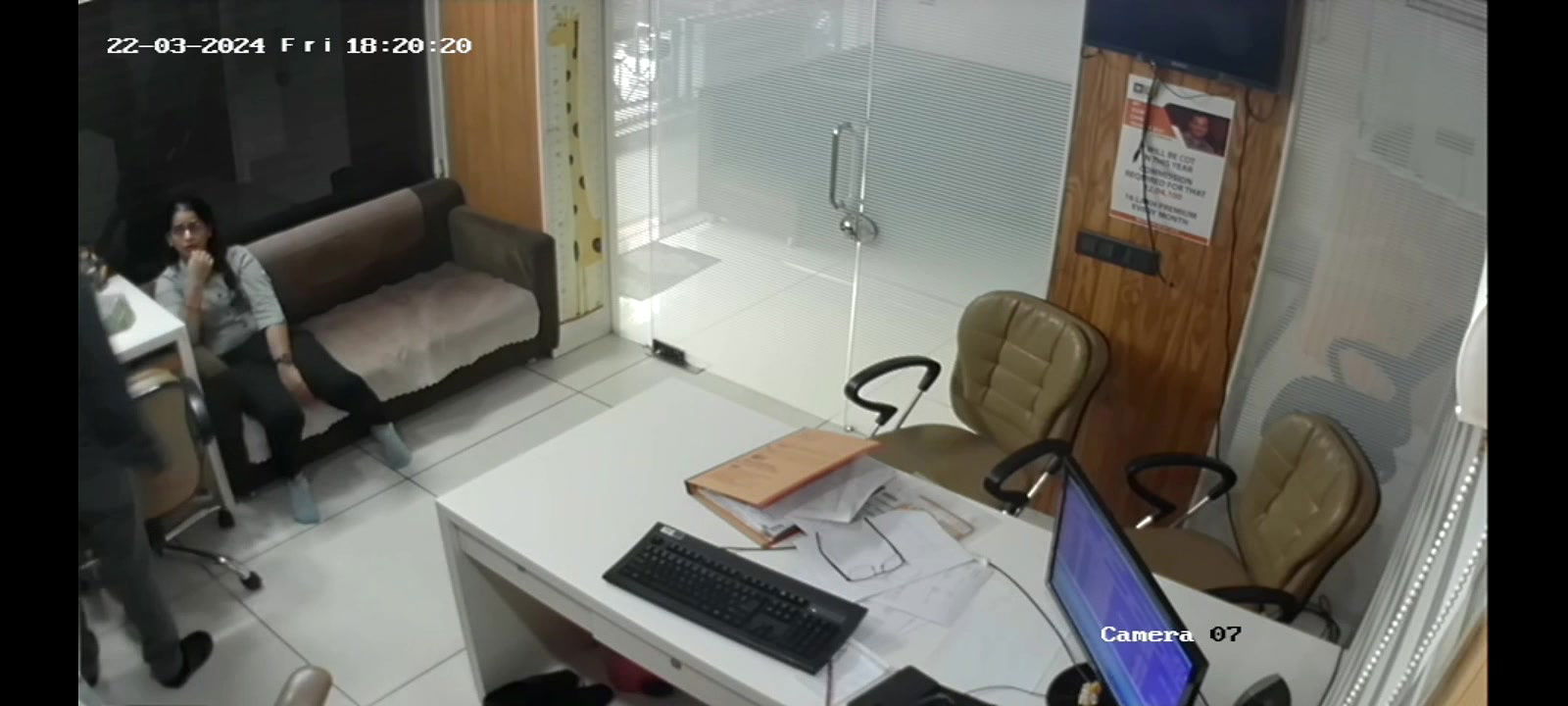 Beautiful Indian Secretary Fucked by Manager in Office CCTV Cam Recorded