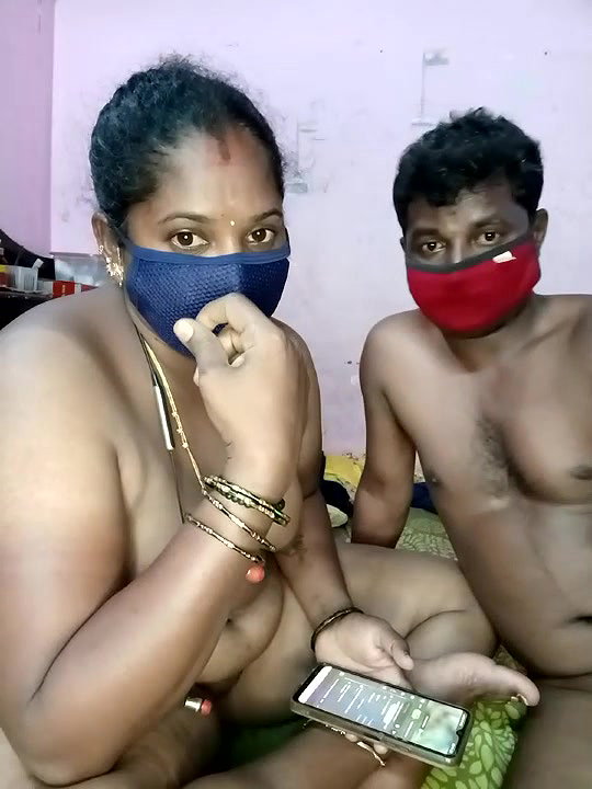 South Indian Tamil Aunty Show Her Big Boobs With Husband