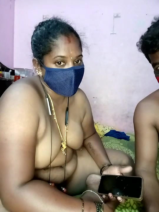 South Indian Tamil Aunty Show Her Big Boobs With Husband