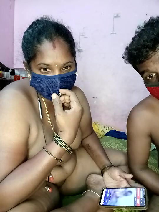 South Indian Tamil Aunty Show Her Big Boobs With Husband