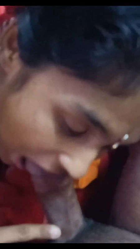 Horny Desi Bhabhi Sucking Cock with Bindiya and Cum On Her Face