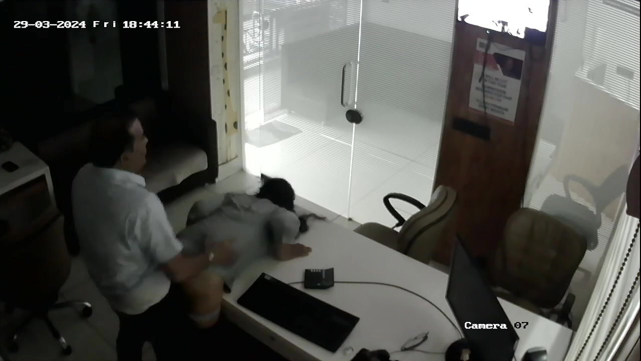 Secretary Fucked by Manager in Office CCTV Cam Recorded New 2