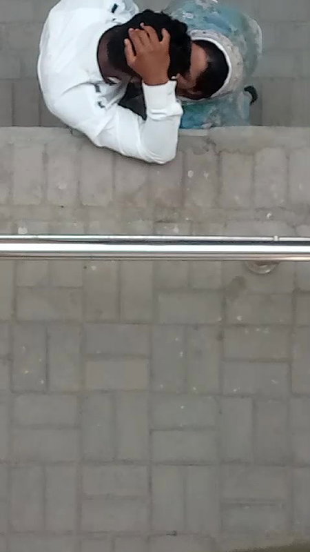 Aunty giving blowjob outdoor