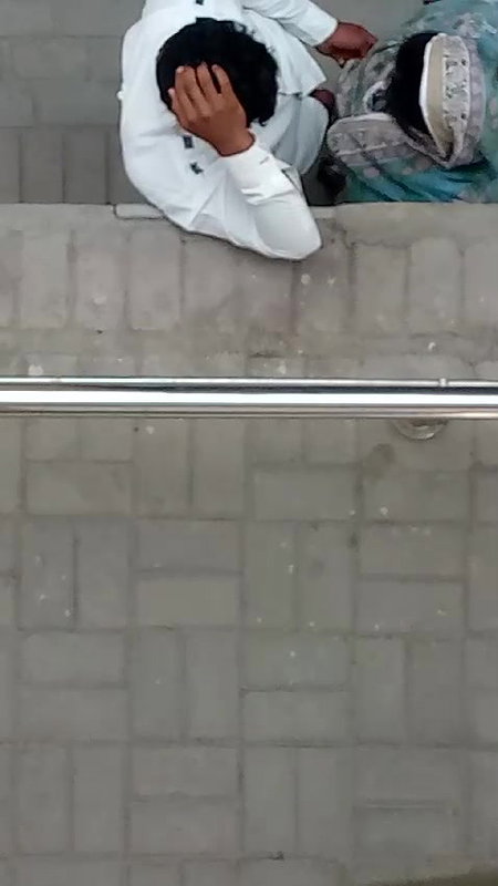 Aunty giving blowjob outdoor