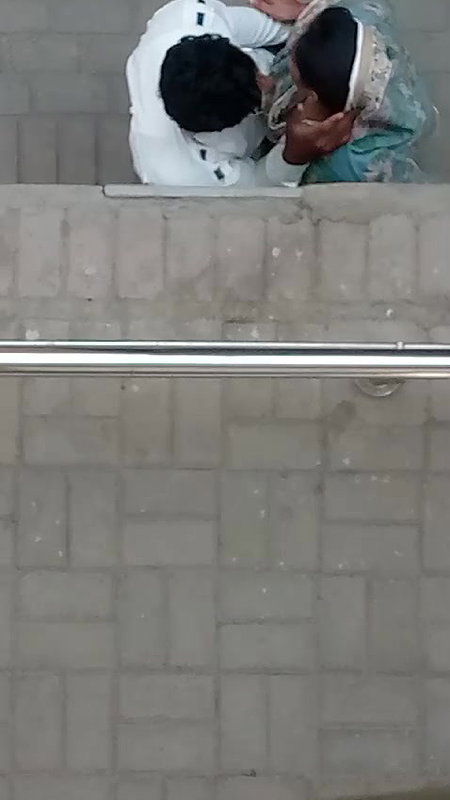 Aunty giving blowjob outdoor