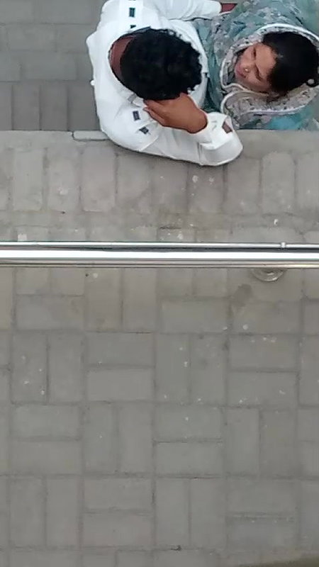 Aunty giving blowjob outdoor