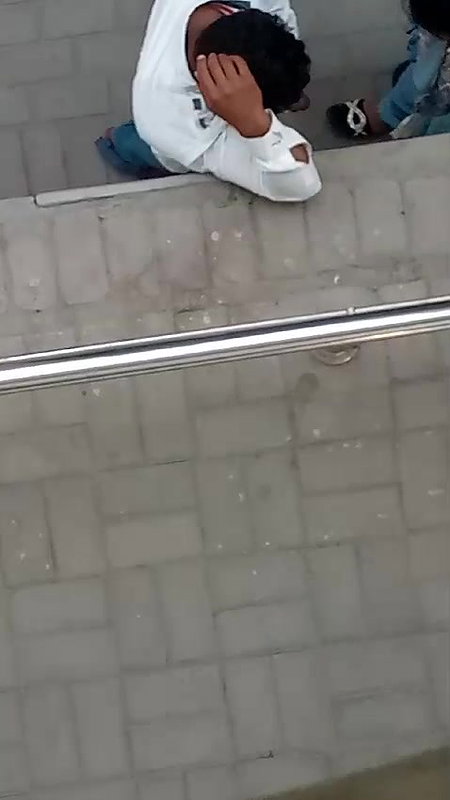 Aunty giving blowjob outdoor