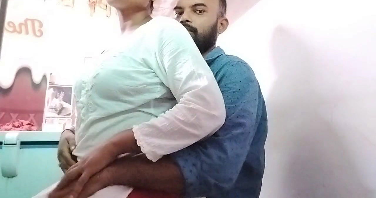 Bengali Girlfriend Giving Handjob n Riding Lover Dick in a Shop