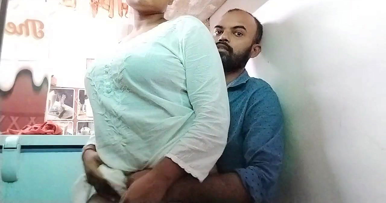 Bengali Girlfriend Giving Handjob n Riding Lover Dick in a Shop