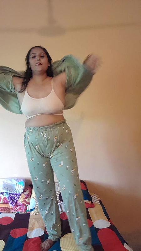 Puja baby dancing on the floor