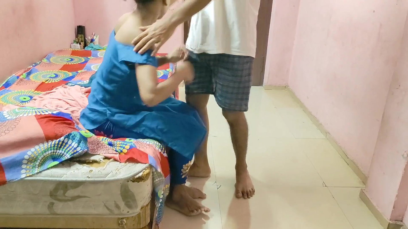 Desi Indian Cute girlfriend feels shy when guy touches her