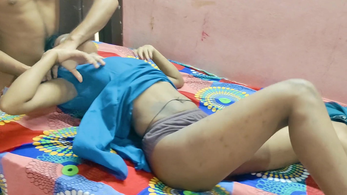 Desi Indian Cute girlfriend feels shy when guy touches her