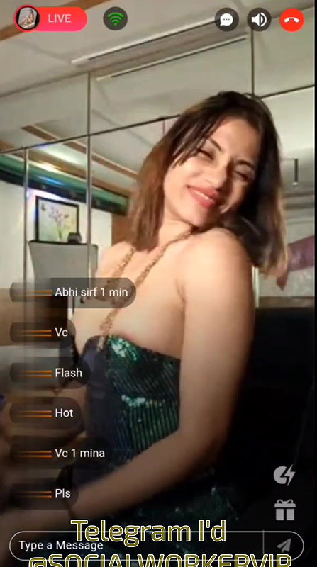 Actress Alendra Bill Shows Boobs and Nipple on Live